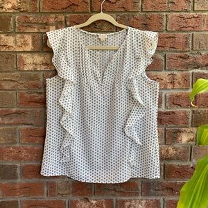 JCREW White Blouse // Size: 8